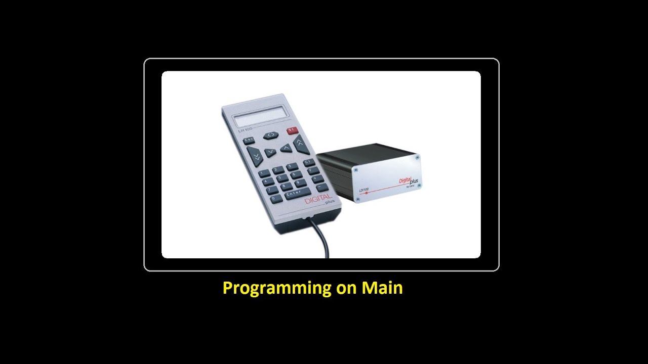 Lenz SET100 Programming on Main