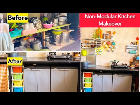 Indian Non Modular Kitchen Makeover | Extreme Kitchen Makeover