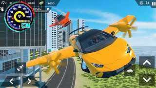 Flying Futuristic Car Driving Simulator 3D - Flying Car Transport Driver Game - Android Gameplay screenshot 3