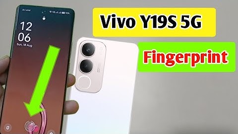 Vivo y19s Main in display fingerprint Lock kaise lagate Hain/How to set fingerprint Lock Vivo y19s