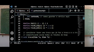 Aula 25.1 - Código da Implementação Básica do Algoritmo de Dijkstra (AED2)