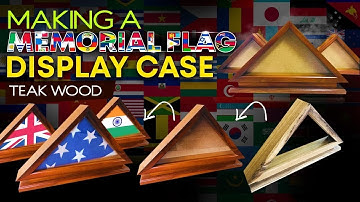 How to make a memorial flag display case | Teak wood | @SpokeLaser