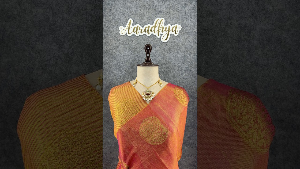 Royal Tissue Silk Zari Weaving & Mango Border Saree