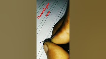 How to write stylish and cursive writing name, with normal pen, best handwriting, By-Pinky Sharma...