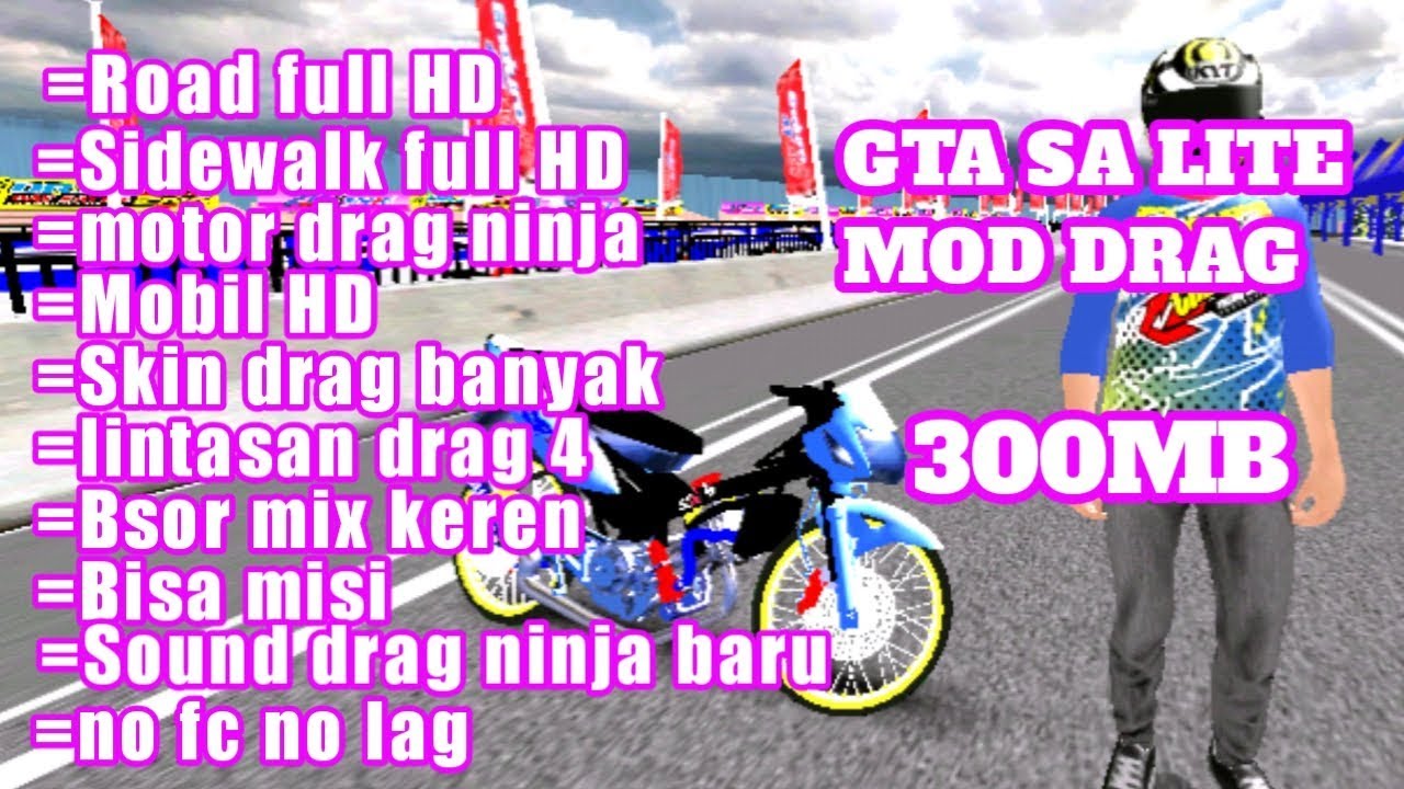 Gta sa Lite mod Full drag Ninja+Sound Terbaru khusus gpu
