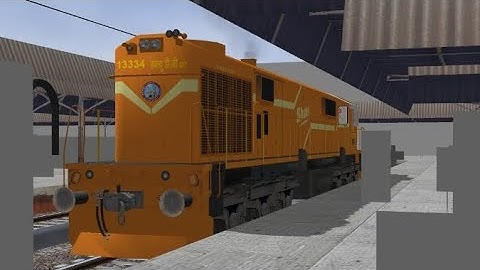 LIGHT WDG-3A LOCOMOTIVE CROSSING IN IR MSTS OPEN RAILS.