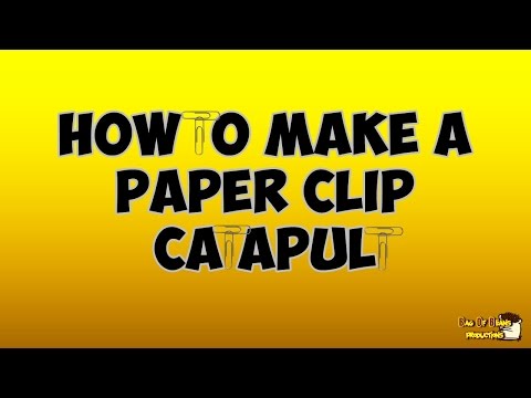 How To Make A Paper Clip Catapult