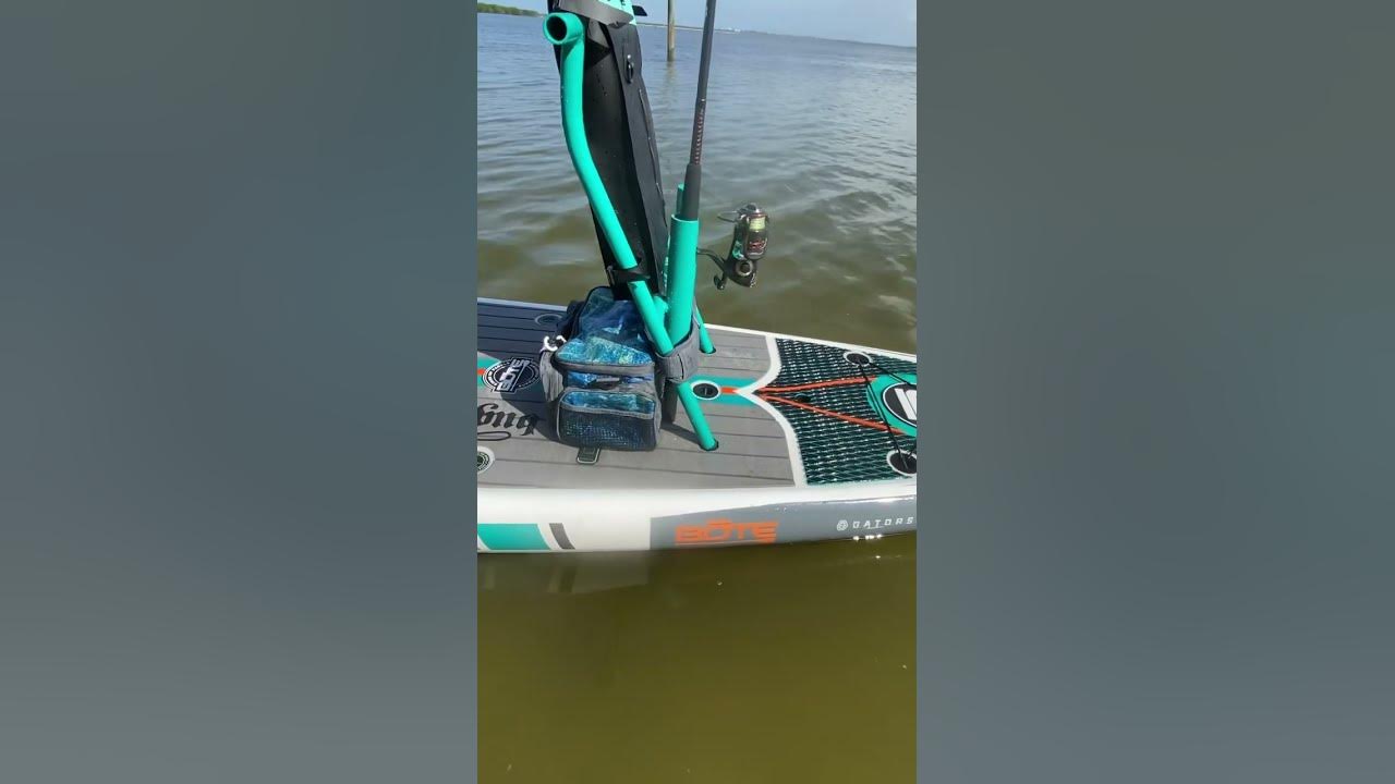 Bote BugSlinger 12ft Best Fishing PaddleBoard Setup! #paddleboard #fishing #bote #subscribe #shorts