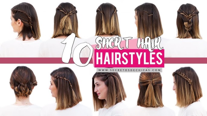 6 EASY AND BEAUTIFUL HAIRSTYLES FOR SHORT HAIR 