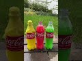 Coca Cola, Fanta, Sprite und Mentos |  #Experiments #Shorts