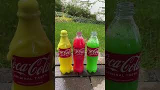 Coca Cola, Fanta, Sprite und Mentos |  #Experiments #Shorts