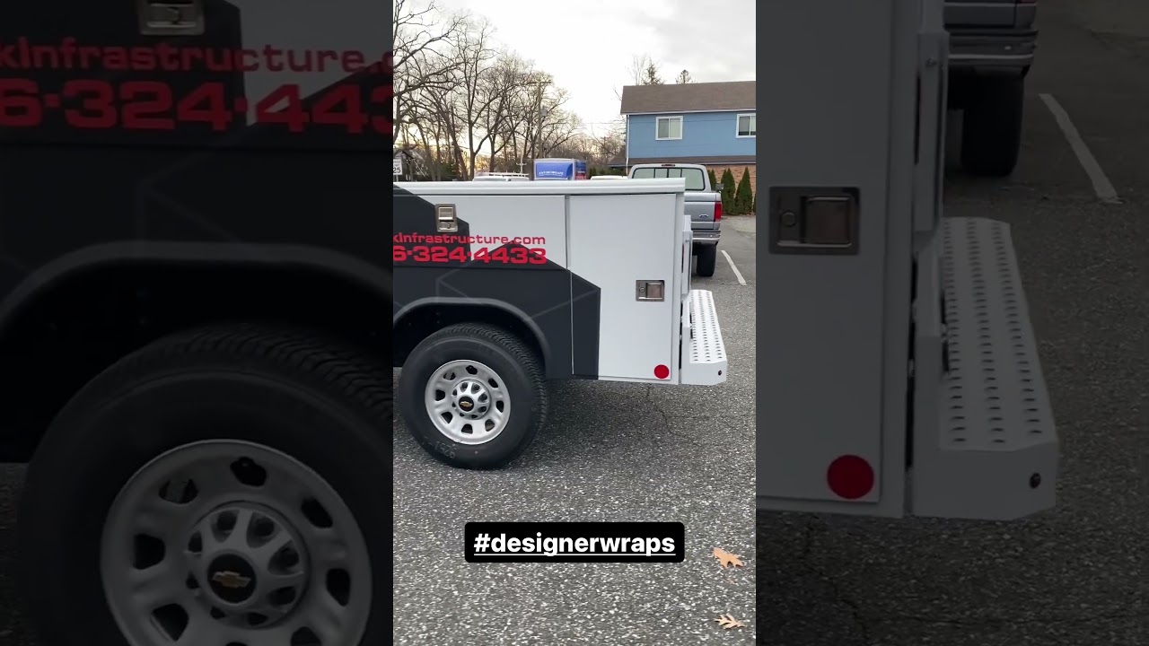 Designer Wraps - wrapped up a new truck for Hudak Infrastructure