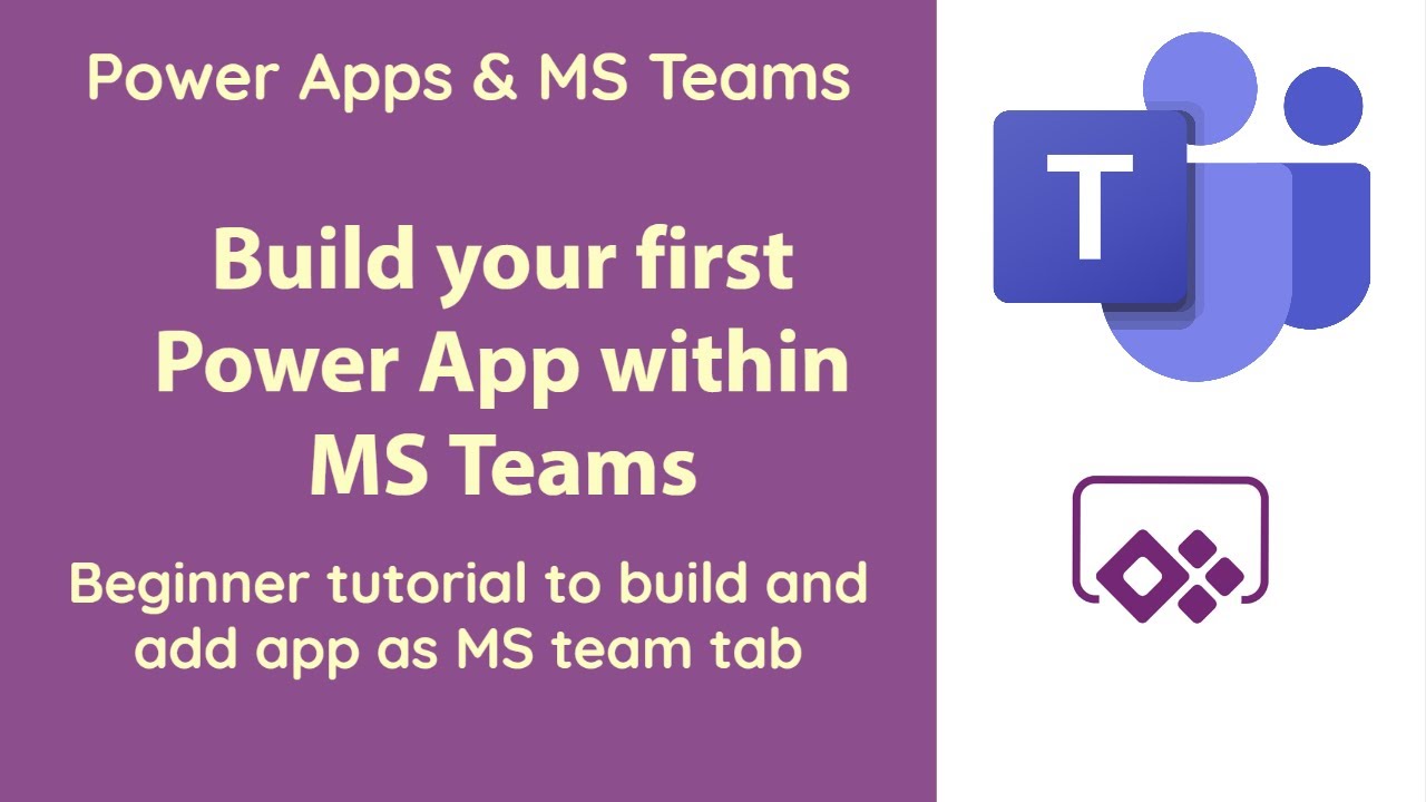 Power App within MS team beginner tutorial - Build your first app in 10 minutes