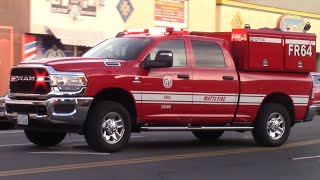 *E-Horn* LAFD Fast Response 64 & Rescue 264 responding