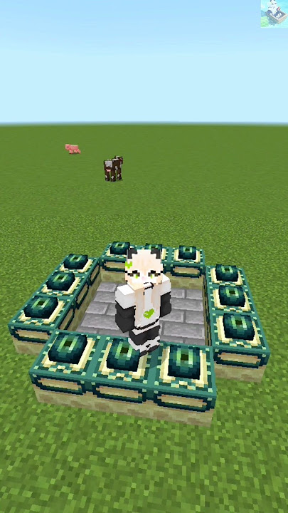 How to Activate the End Portal in Creative Mode in Minecraft #shorts #minecraft