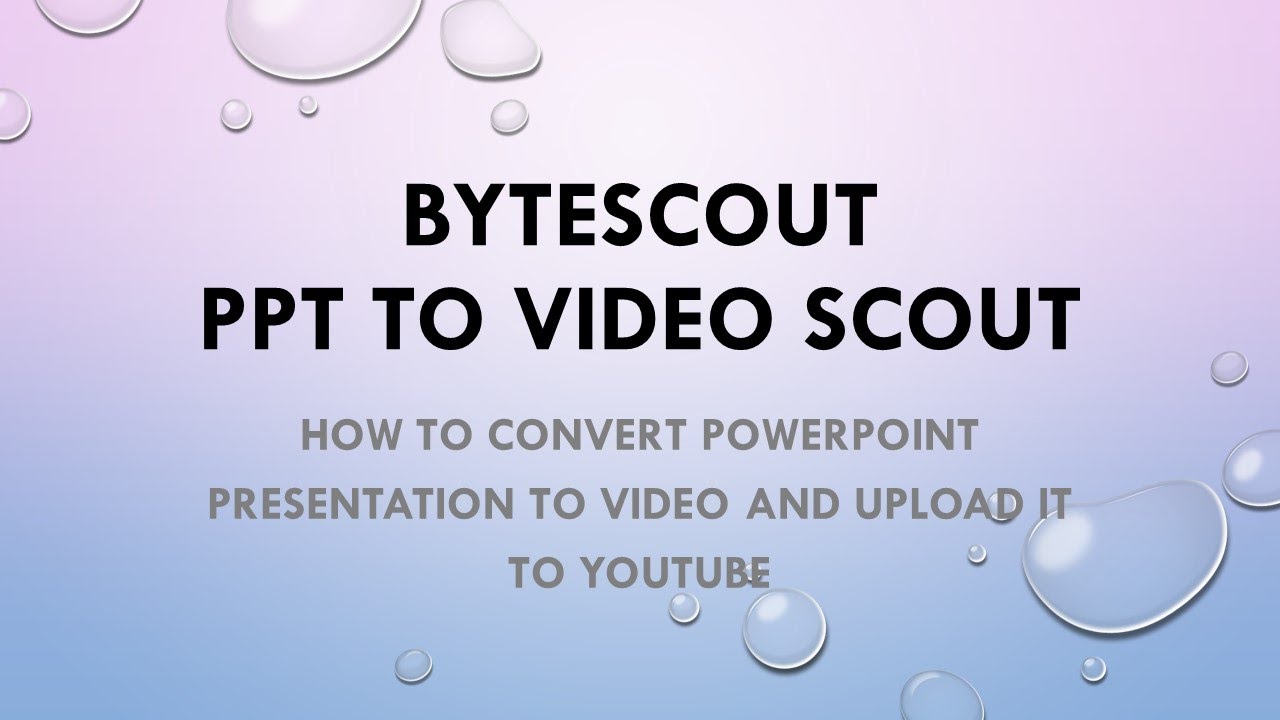 how to upload powerpoint presentation to youtube