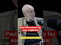 Paul McCartney fez a exigência de 20 cegos