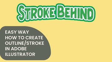 How To Create Outline Stroke In Adobe Illustrator