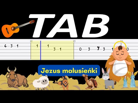 🎸 Jezus malusieńki - melodia TAB (gitara) 🎵 TABY I NUTY W OPISIE 🎼