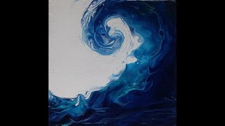 Making A Wave/ Fluid Art/ Acrylic Pouring (57)