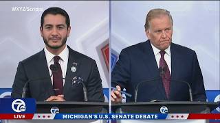 Abdul El-Sayed, Mike Rogers clash over economy, war in Iran during debate