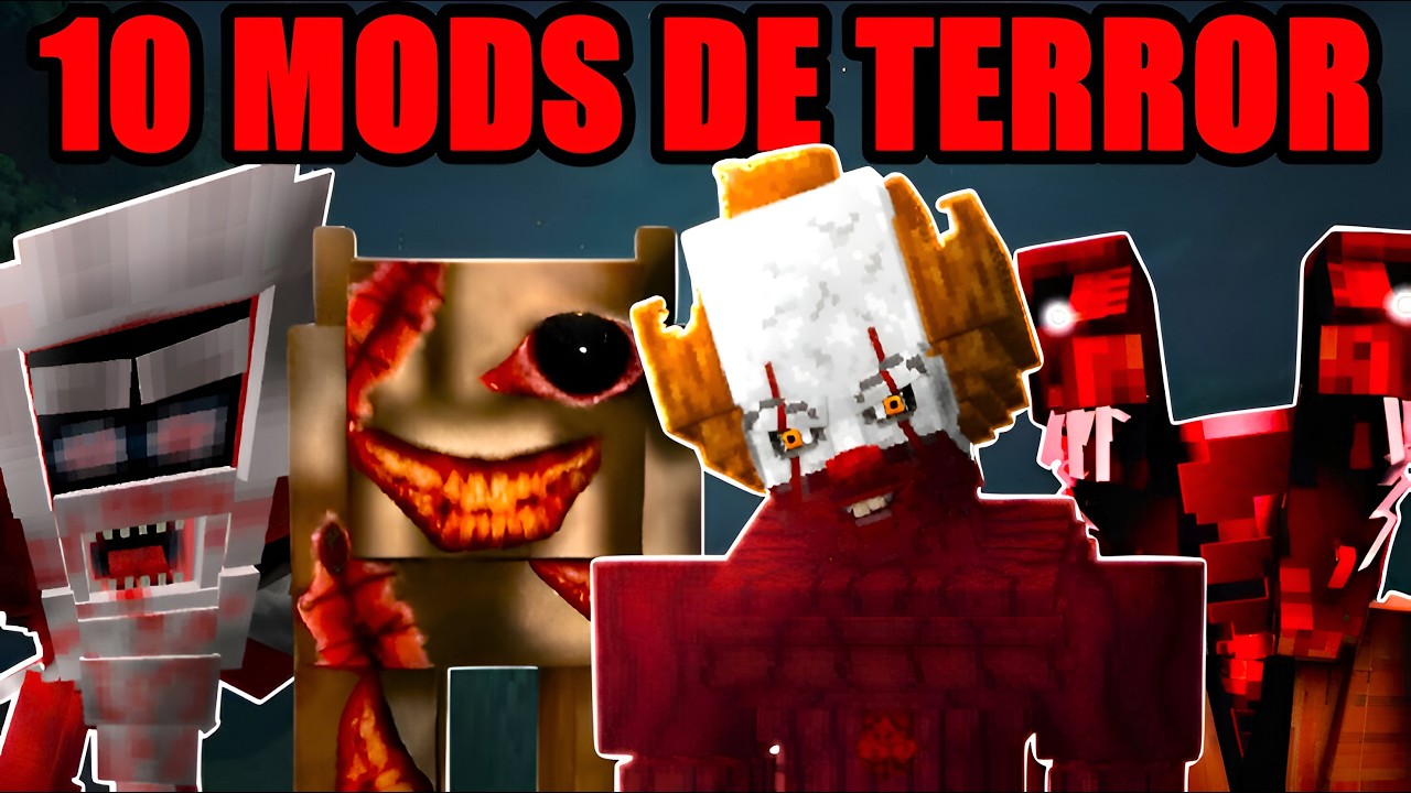 TOP 10 MEJORES MODS DE TERROR PARA MINECRAFT 1.21 - YouTube