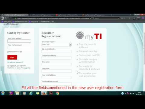 Tutorial to create MyTI account