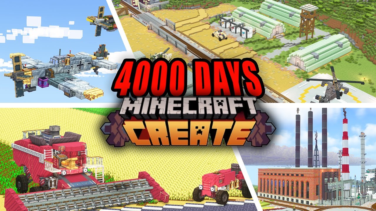 4000 Days FULL MOVIE | Minecraft Create Mod | EP: 48-70