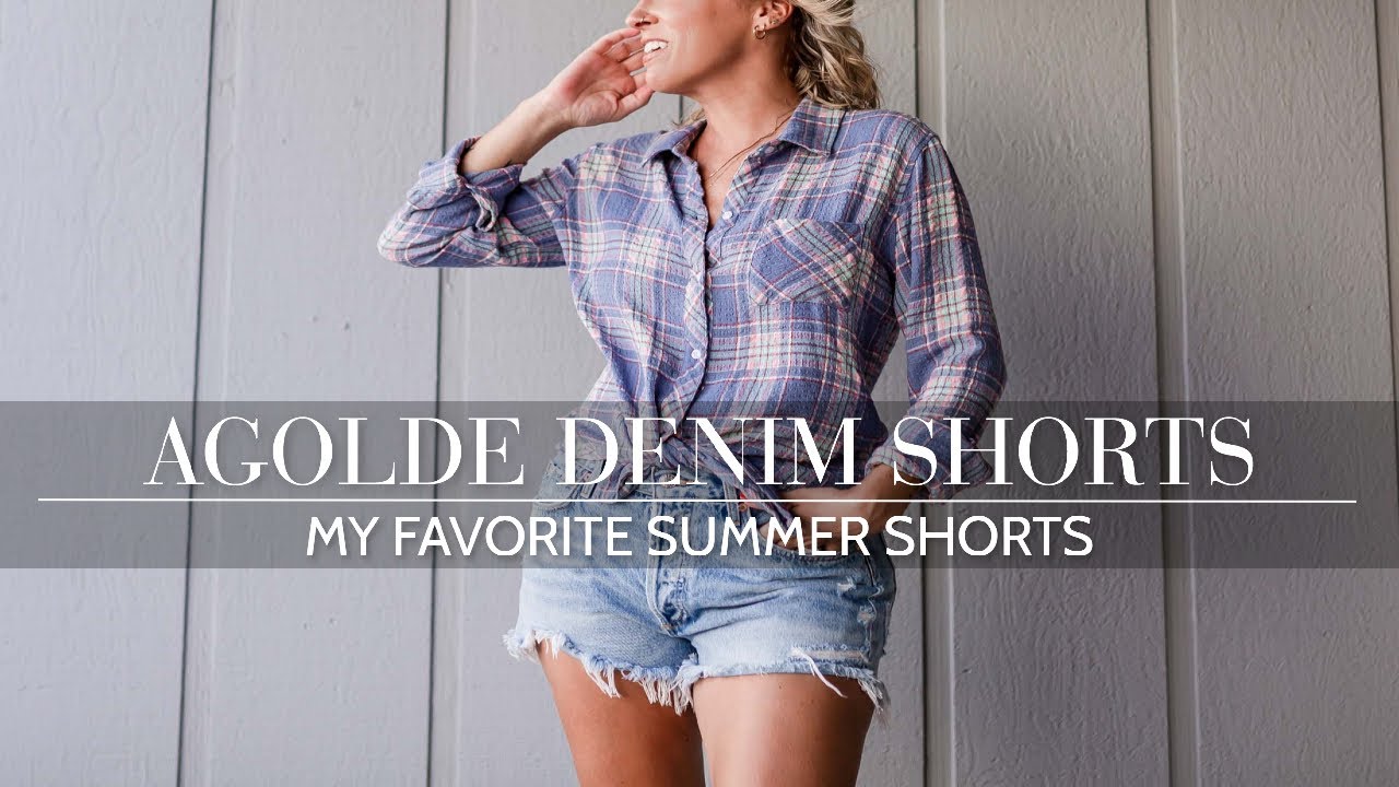 My Fave Jean Shorts Are AGOLDE Parker & Good American - The Mom Edit