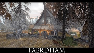 Skyrim SE Mods: Faerdham - Player home in Frozen marsh