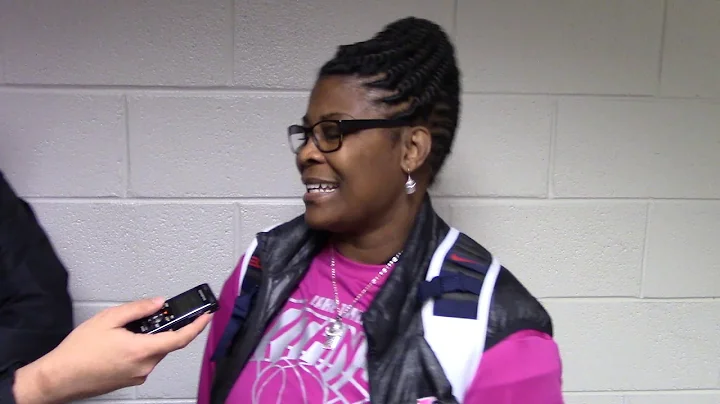 Lake Taylor's Saundra Sawyer after 92-33 win over ...