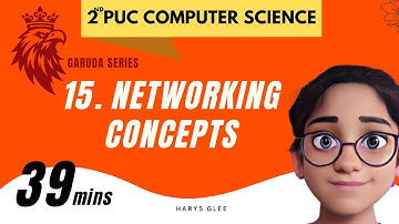 CH 15 NETWORKING CONCEPTS | 2ND PUC | #GarudaGlee | PURELY ENGLISH | Hary