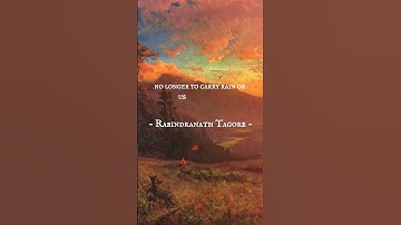 🔥 Clouds come floating into my life... - Rabindranath Tagore - A Quote A Day  #aqad #life