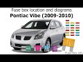 2009 Pontiac Vibe Fuse Box Diagram
