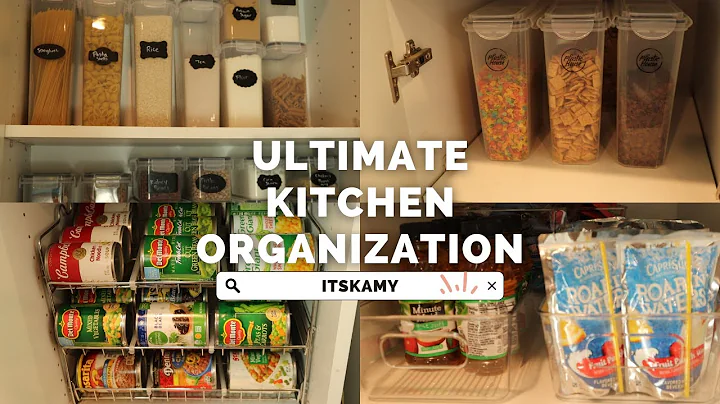 ULTIMATE KITCHEN ORGANIZATION | Satisfying Clean and Kitchen Restock Organizing on A Budget