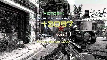 MW3 Epic throwing knife final kill!