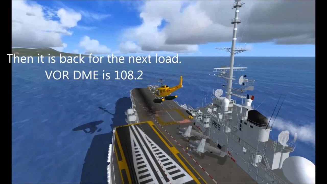 Helicopter Slung Load element for FSX in Tahiti AI pack