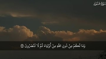 (ولا تركنوا الي الذين ظلموا فتمسكم النار) خواتيم سورة هود للقارئ محمد صديق المنشاوي