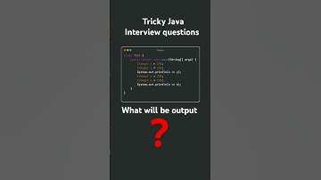 java tricky asked interview question ⁉️#java #interview #shortvideo