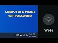 How to view wifi password in computer and phone