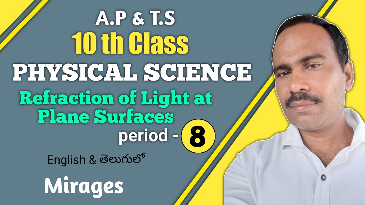 Refraction of Light at Plane surfaces (period 8) |10th Class physical ...