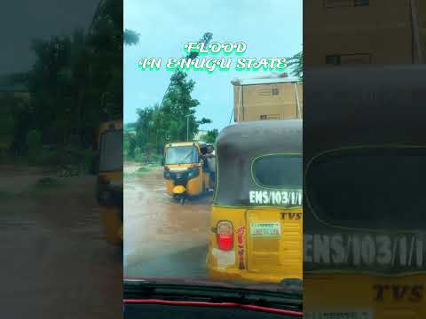 The recent rain has left parts of Enugu heavily flooded, causing discomfort for residents.