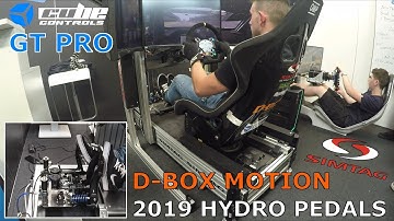 2019 SIMTAG Hydraulic Pedals &  D-BOX Motion Rig + Cube Controls GT Pro - SimRacing Expo 2019