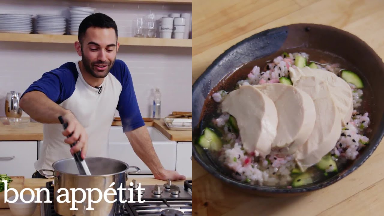 Andy Makes Confetti Rice with Chicken   Bon Apptit