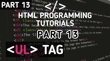 HTML coding Tutorials || Part 13 || Unordered Lists in HTML