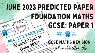 GCSE Maths Predicted Paper Edexcel Foundation Non-Calculator 19th May 2023 | GCSE Maths Revision screenshot 2