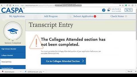 CASPA Video #2 Personal Information.