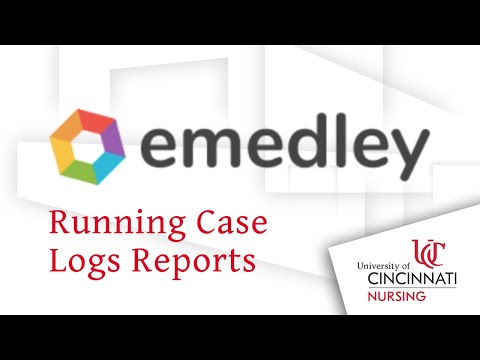 eMedley Tutorial: Running Case Logs Reports