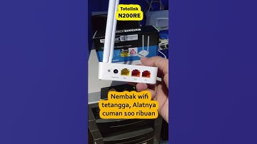 Alat Nembak Wifi  Pake Router Murah 100 Ribuan, Totolink n200re #wifi #router #totolink