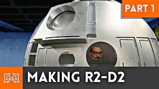 Making R2-D2 Part 1 // Styrene Frame, Aluminum Dome & Skins | I Like To Make Stuff